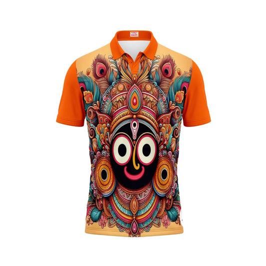 Next Print Puri Jagannath Photoprinted Tshirt Orange Colour Design 36
