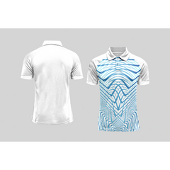 Next Print Cricket Polo Half White Customized Jersey NPCWH00A371