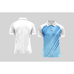 Next Print Cricket Polo Half White Customized Jersey NPCWH00A373