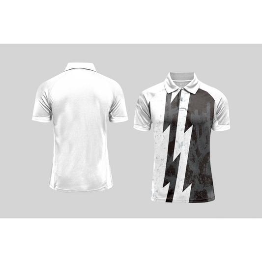 Next Print Cricket Polo Half White Customized Jersey NPCWH00A374