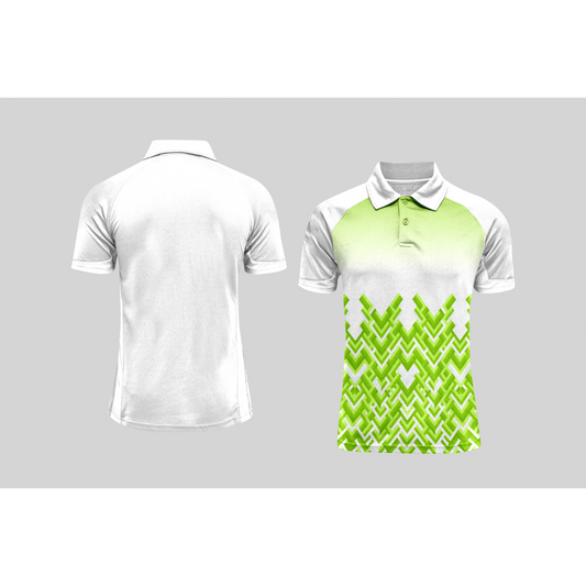 Next Print Cricket Polo Half White Customized Jersey NPCWH00A376