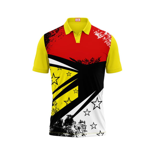 Next Print Customised Polo Neck Yellow Jersey NPTS30
