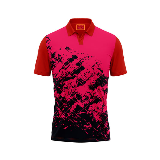 Red Polo Neck Half Sleeve T Shirt Nextprintr395