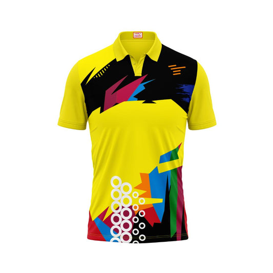 Next Print Customised Polo Neck Yellow Jersey NPTS31