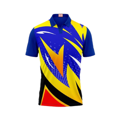 Next Print Customized Polo Neck Royal Blue Jersey NPTS23