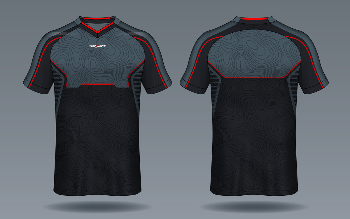 Dark Terrain Performance Jersey front view custom football fan jersey
