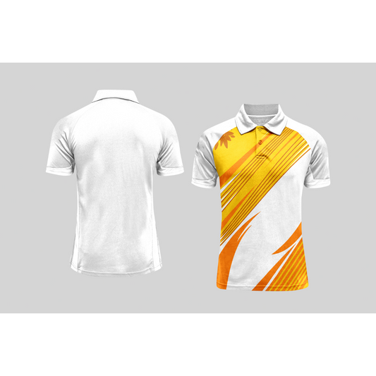 Next Print Cricket Polo Half White Customized Jersey NPCWH00A394