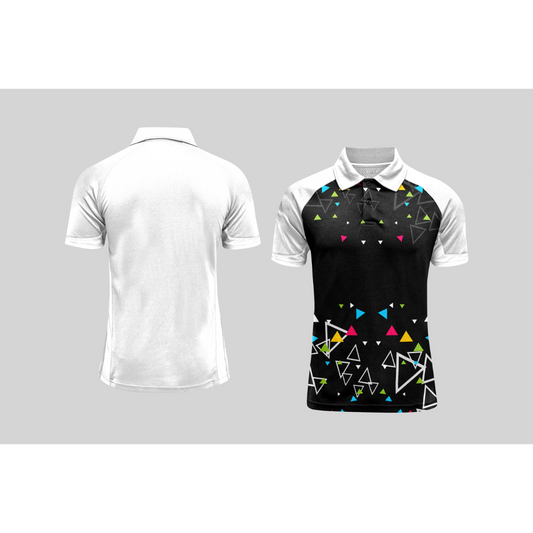Next Print Cricket Polo Half White Customized Jersey NPCWH00A395