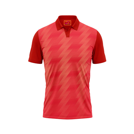 Red Polo Neck Half Sleeve T Shirt Nextprintr41