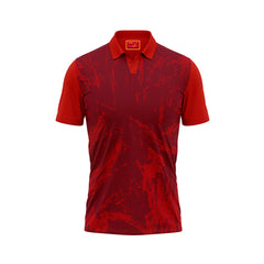 Red Polo Neck Half Sleeve T Shirt NextprintrN181