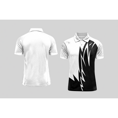 Next Print Cricket Polo Half White Customized Jersey NPCWH00A39