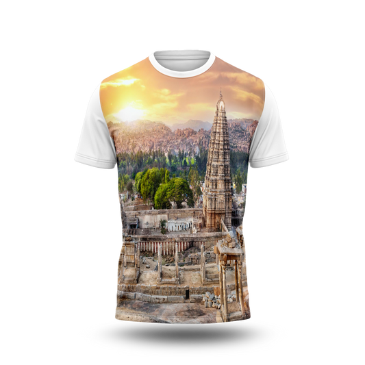 Shiva Temple Printed Tshirt