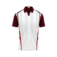 Next Print Customized Polo Neck Maroon Jersey Design 2