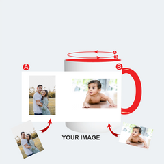 Customised Red Color Mug