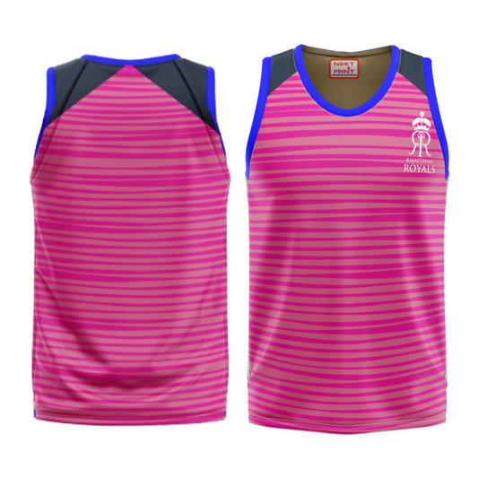 Next Print Ipl Rajasthan Design Basketball Jersey