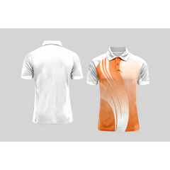 Next Print Cricket Polo Half White Customized Jersey NPCWH00A400