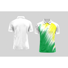 Next Print Cricket Polo Half White Customized Jersey NPCWH00A404