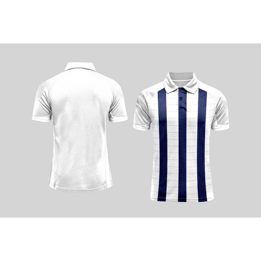 Next Print Cricket Polo Half White Customized Jersey NPCWH00A409