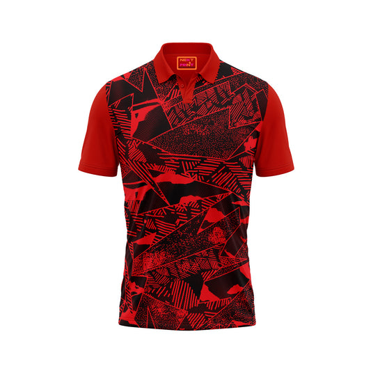 Red Polo Neck Half Sleeve T Shirt Nextprintr417