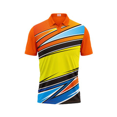 Next Pint Polo Neck Printed Jersey Orange Design 31