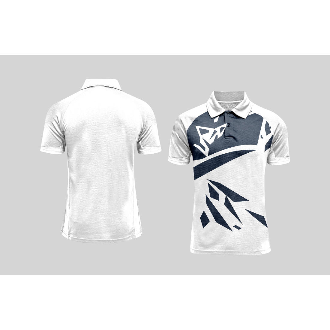 Next Print Cricket Polo Half White Customized Jersey NPCWH00A40