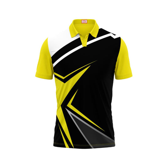 Next Print Customised Polo Neck Yellow Jersey NPTS34