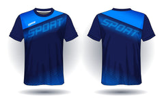 Royal Blue Sport Jersey front view custom football fan jersey
