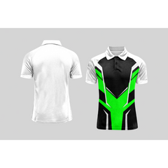 Next Print Cricket Polo Half White Customized Jersey NPCWH00A413