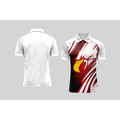 Next Print Cricket Polo Half White Customized Jersey NPCWH00A417