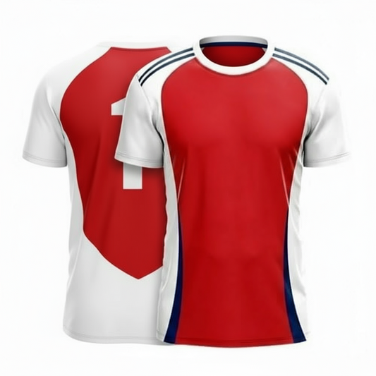 Next Print Arsenl Home Football Jersey 2024-25 | Customized Name & Number | Personalized Sports Fan Jersey for Men & Kids | Breathable Quick-Dry Fabric | Replica Style Soccer T-Shirt for Match Day