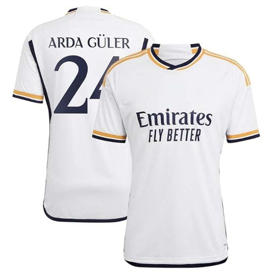 Next Print Arda Guler Jersey 24 Number Jersey Football Jerseys Liga Club Men's Home