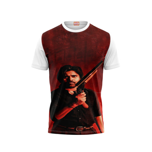 Nextprint OG Pawan kalyan gun printed tshirt