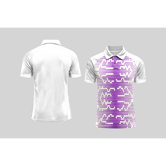 Next Print Cricket Polo Half White Customized Jersey NPCWH00A420