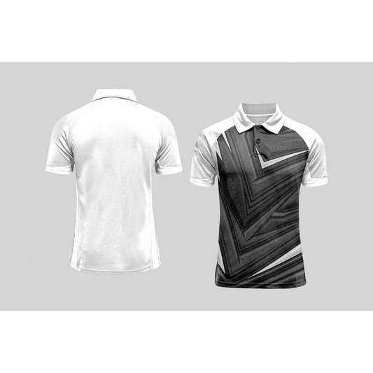 Next Print Cricket Polo Half White Customized Jersey NPCWH00A426