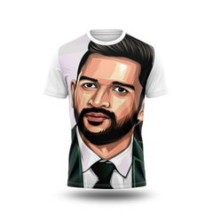 MS Dhoni Photo Printed T-Shirt.