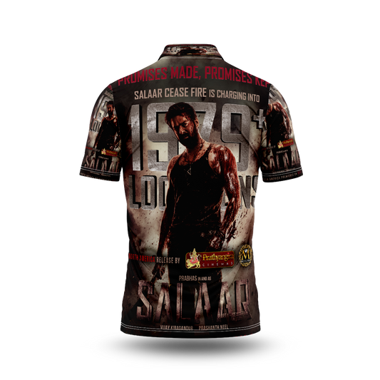 Next Print Salaar Prabas Movie Printed T-Shirt.