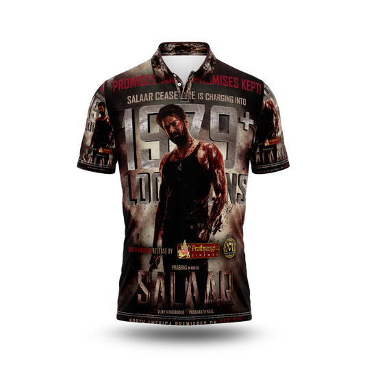 Next Print Salaar Prabas Movie Printed T-Shirt.