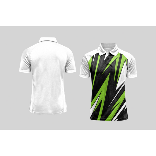 Next Print Cricket Polo Half White Customized Jersey NPCWH00A436