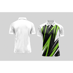 Next Print Cricket Polo Half White Customized Jersey NPCWH00A436