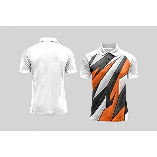 Next Print Cricket Polo Half White Customized Jersey NPCWH00A439