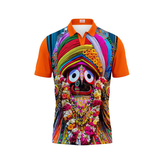 Next Print Puri Jagannath Photoprinted Tshirt Orange Colour Design 43