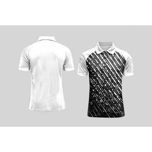 Next Print Cricket Polo Half White Customized Jersey NPCWH00A442