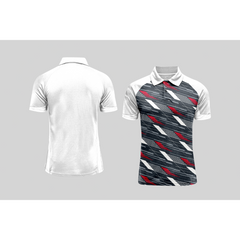 Next Print Cricket Polo Half White Customized Jersey NPCWH00A443