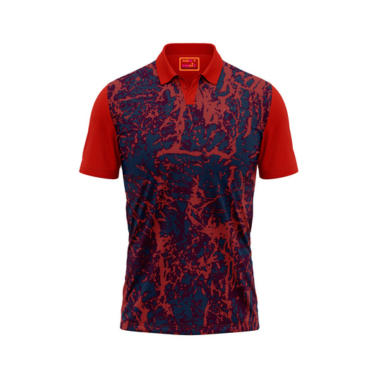 Red Polo Neck Half Sleeve T Shirt Nextprintr436