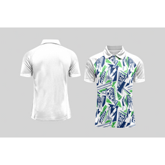 Next Print Cricket Polo Half White Customized Jersey NPCWH00A452