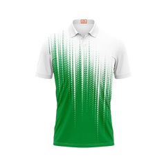 Next Print Customized Polo Neck White Jersey NPTS49