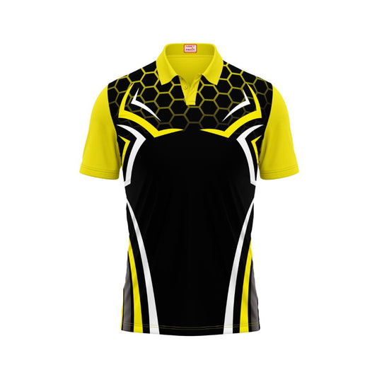 Next Print Customised Polo Neck Yellow Jersey NPTS39