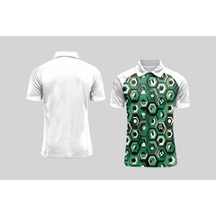 Next Print Cricket Polo Half White Customized Jersey NPCWH00A460