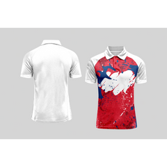 Next Print Cricket Polo Half White Customized Jersey NPCWH00A469