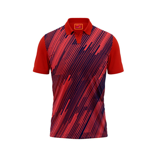Red Polo Neck Half Sleeve T Shirt Nextprintr439